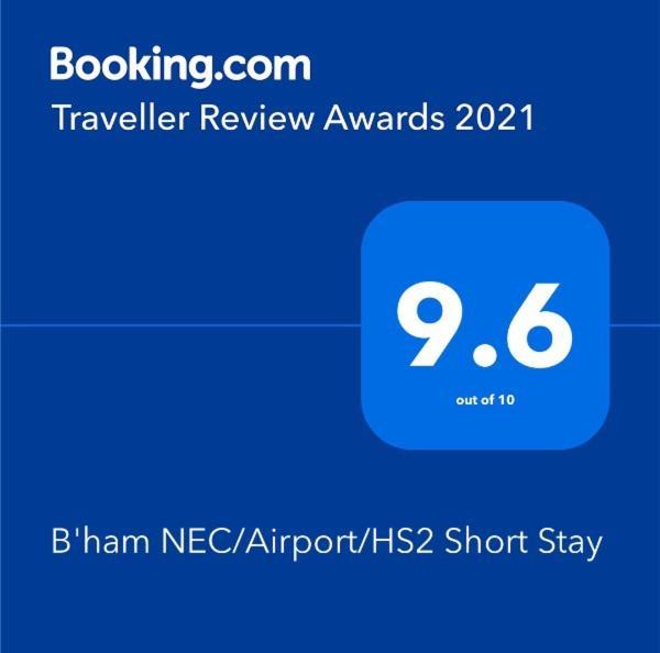B'Ham Nec/Airport/Hs2 Short Stay Birmingham Esterno foto